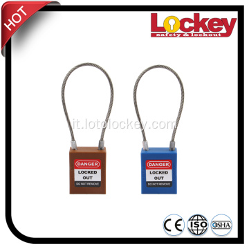 Lockout Tagout Blocco del cavo di sicurezza